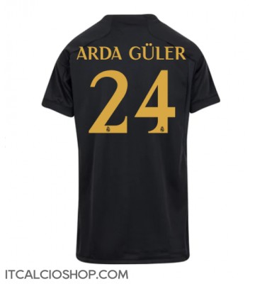Real Madrid Arda Guler #24 Terza Maglia Femmina 2023-24 Manica Corta